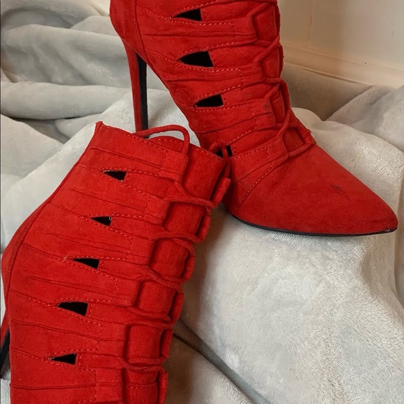 Red Booties - Picture 2 of 6